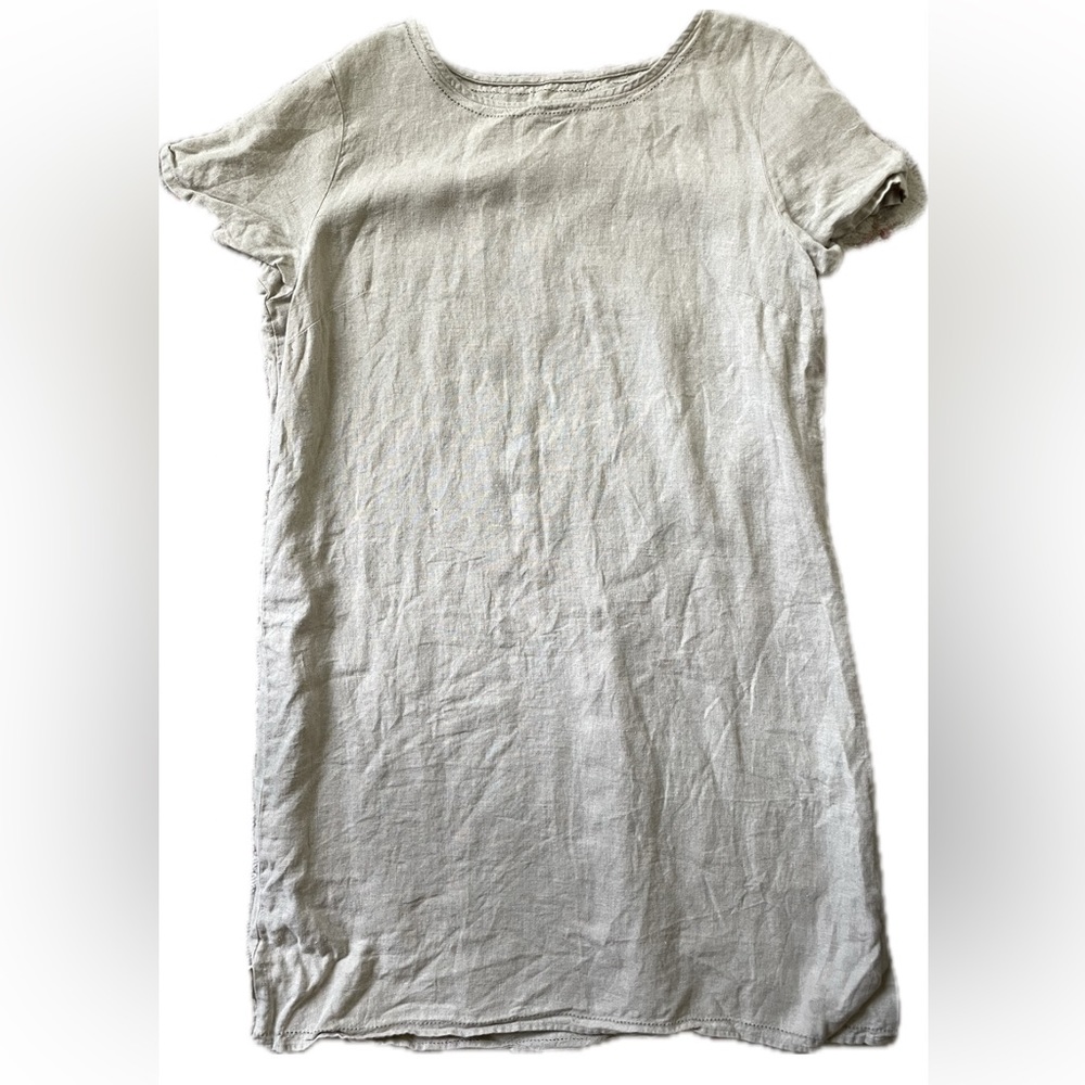 L.L. Bean Linen Knee Length Dress
